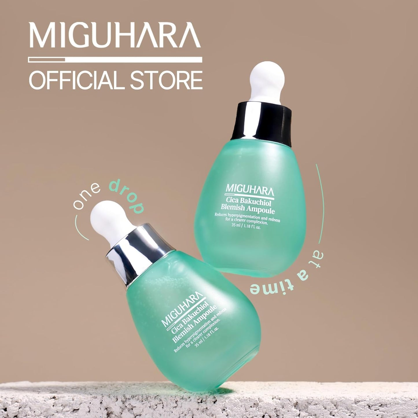 Cica Bakuchiol Blemish Ampoule - Korean Skincare Solution for Clearer Skin (35ml/1.18 Fl.Oz.)