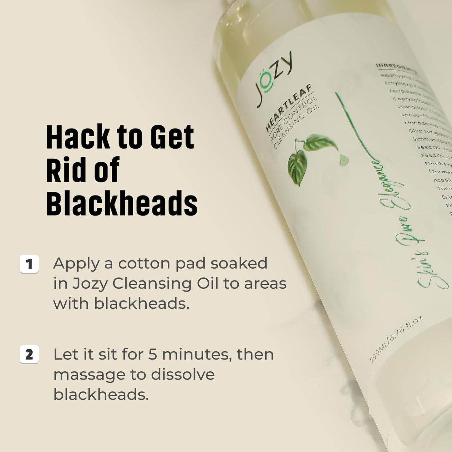 Pore Cleansing Oil – Lightweight Makeup & Blackhead Remover | Rose Fragrance, Hydrating | Gentle Botanical Cleanser for Sensitive Skin | Asian Skincare | C-Beauty’S Answer to Glass Skin (200 Ml)