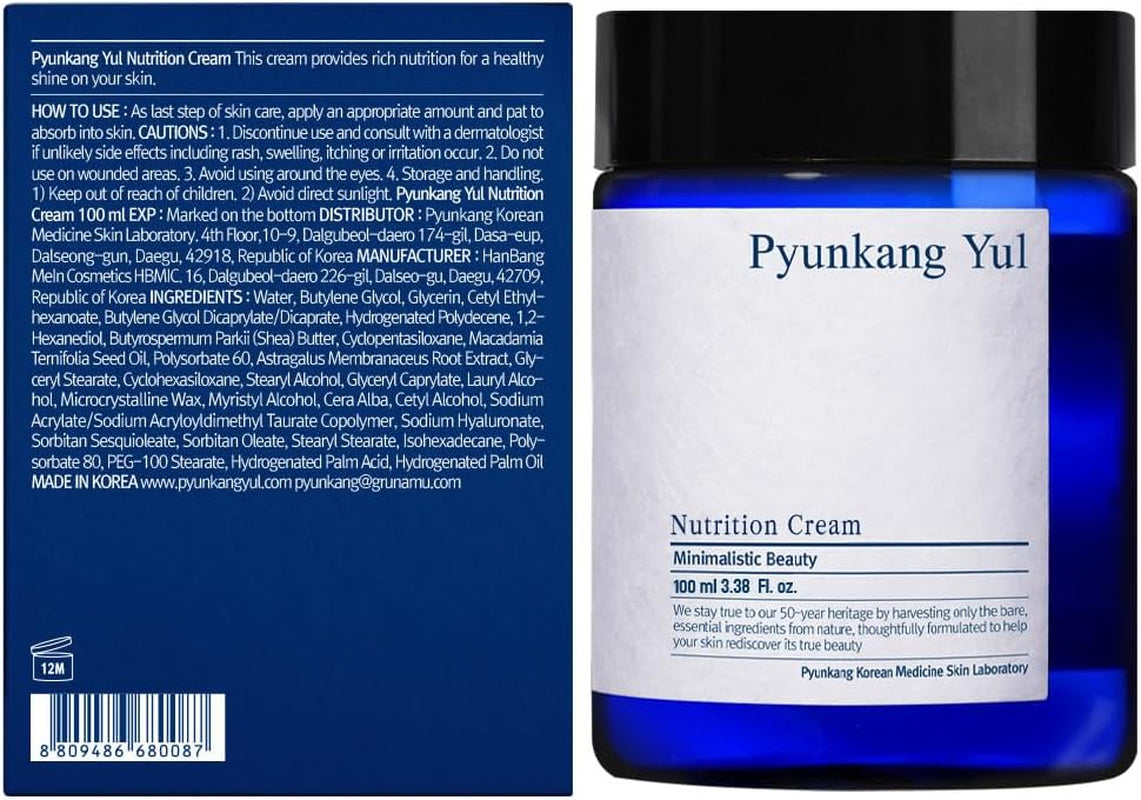 Experience Ultimate Hydration with PKY Nutrition Cream - Your Go-To Face Moisturizer for Balanced Nourishment and Zero Irritation (3.38 Fl.Oz, 100Ml)