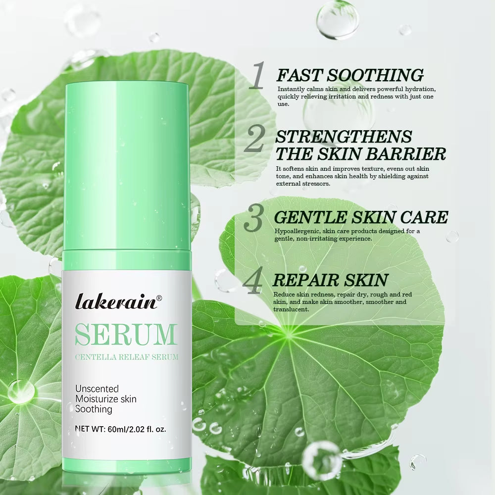 Centella Asian Facial Serum Centella Soothing Moisturizing Repair Skin Lotion Essence Korean Skin Care Facial Products for Women