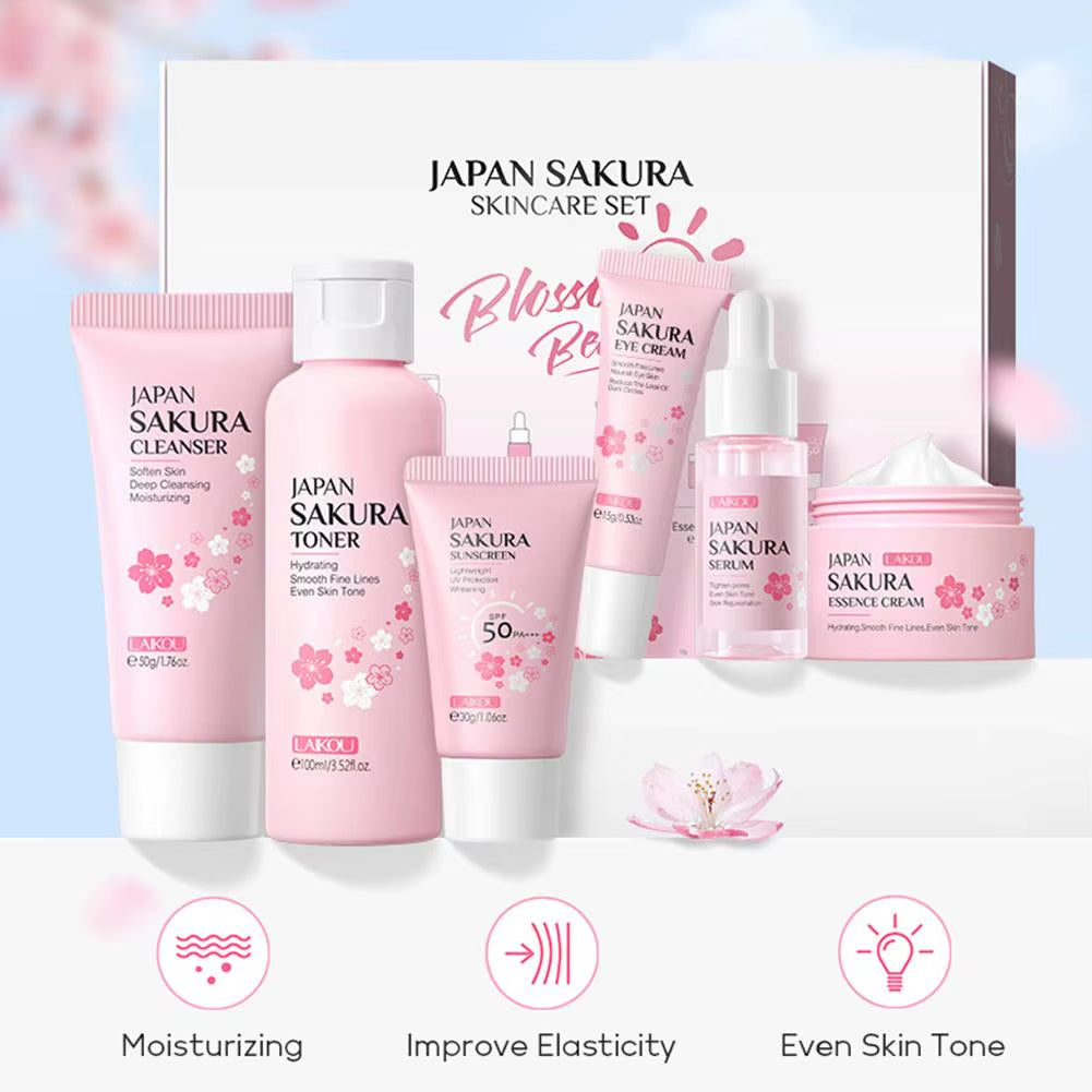 Ultimate Complete Skin Care Set: Face Cream, Serum, Toner, Cleanser, Sunscreen & Eye Cream for Radiant Skin