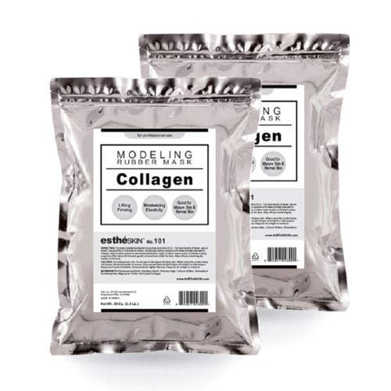 No.101 Collagen Peel off Type Modeling Rubber Mask for Facial Skin Care Treatment, 35Oz (2 Pack)