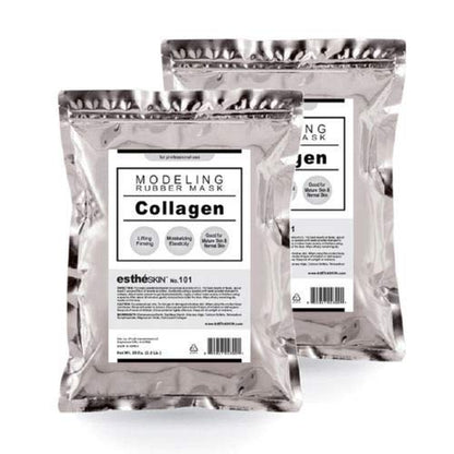 No.101 Collagen Peel off Type Modeling Rubber Mask for Facial Skin Care Treatment, 35Oz (2 Pack)