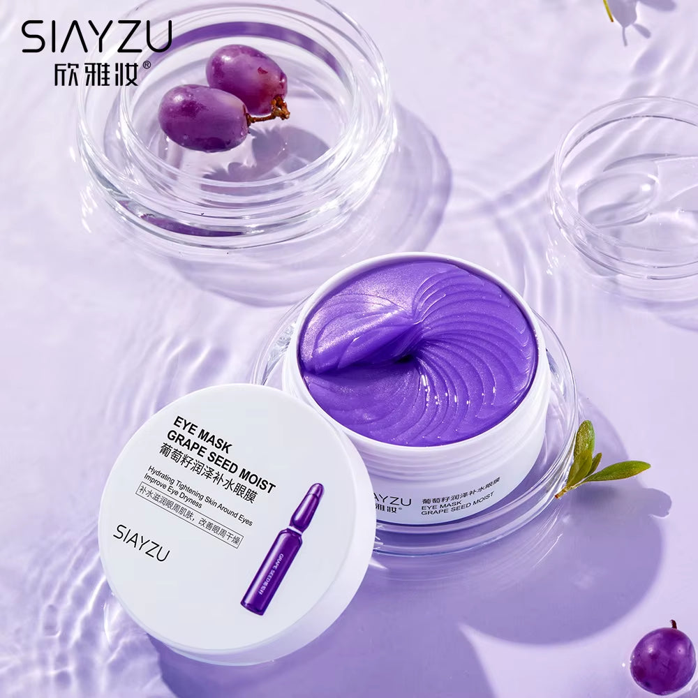 60Pcs Hydrating Moisturizing Eye Mask Cucumber Blueberry Fruit Extract Eye Patches Smoothing Repairing Collagen Korean Cosmetics