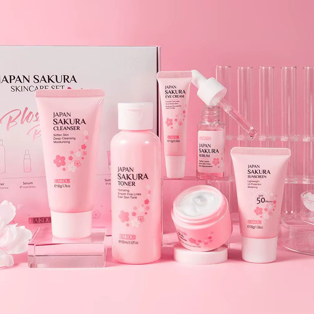 Ultimate Complete Skin Care Set: Face Cream, Serum, Toner, Cleanser, Sunscreen & Eye Cream for Radiant Skin