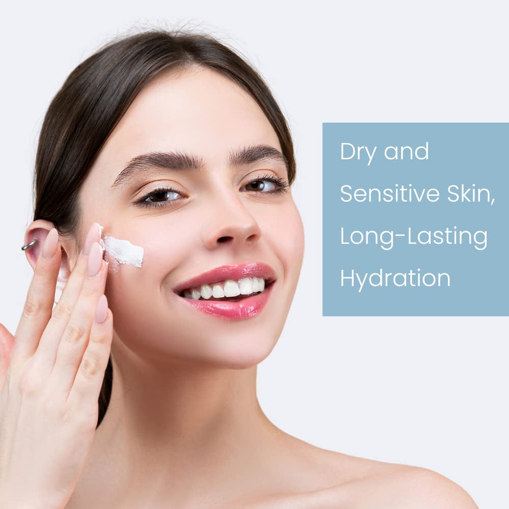 Aqua Rich Intensive Hydrating Cream with Natural Ingredients | Long-Lasting Hydration Moisturizer for Sensitive Skin, Korean Skin Care Face Cream (1.69 Fl.Oz 50Ml)