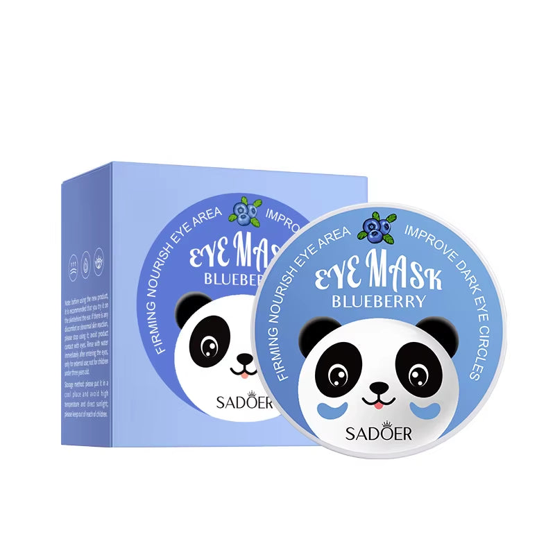 60Pcs Hydrating Moisturizing Eye Mask Cucumber Blueberry Fruit Extract Eye Patches Smoothing Repairing Collagen Korean Cosmetics