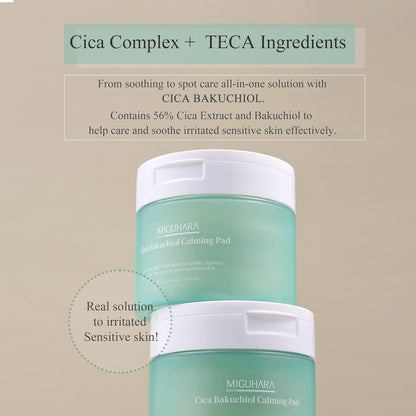 Revitalize Your Skin with Cica Bakuchiol Calming Pads - Soothing Korean Skincare Toner (150ml)