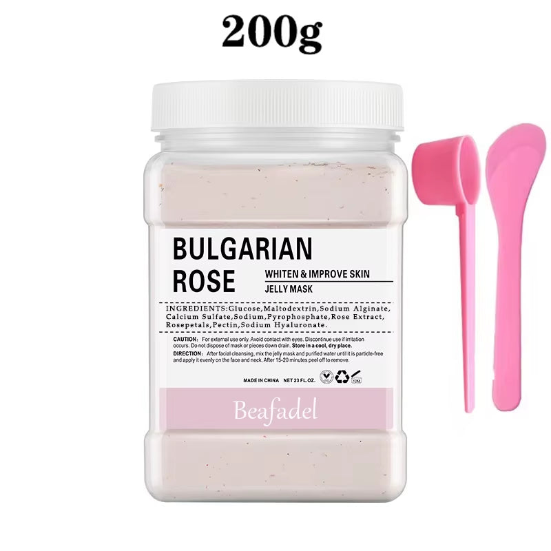 Jelly Mask Powder Soft Hydro Anti-Aging Brighten Moisture Peel off Facial Revitalizing Crystal Turmeric DIY Rose Mask Skin Care
