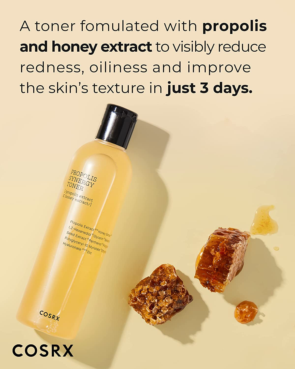 Full Fit Propolis Toner 72% Propolis Extract, Korean Glow Toner for Face, Healthy Glow Boosting, Hydrating Dewy Essence for Soft Plump Skin, Korean Skincare 150Ml
