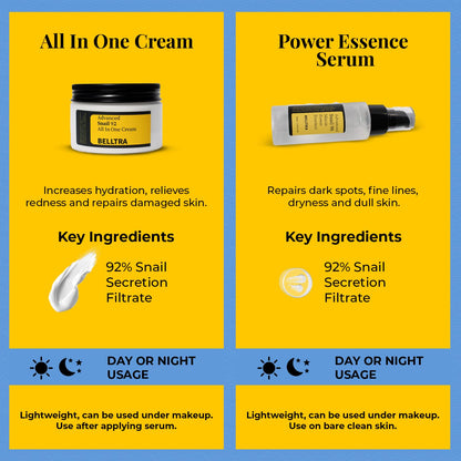 Snail Mucin 92% Moisturizer 3.52Oz/ 100G, Daily Repair Face Gel Cream for Dry, Sensitive Skin Snail Facial Skin Care Products KB Skincare Korean Skincare