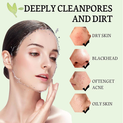 Revitalize Your Skin with the Green Tea Deep Cleanse Mask Stick - Powerful Blackhead Remover & Moisturizer for All Skin Types