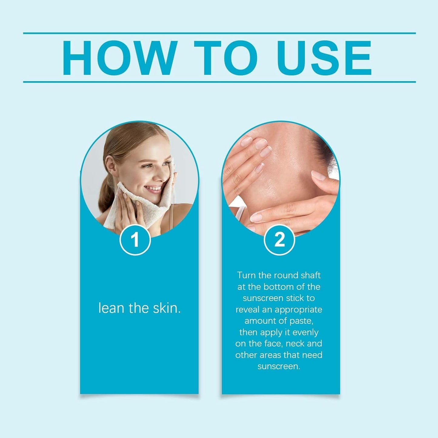 Sunblock Stick SPF 50 PA+++, Sun Cream SPF50+ for Face & Body, Waterproof Sun Stick, High Protection Travel Size Sun Cream (Blue Size, Sun Protection Factor (SPF), 50)