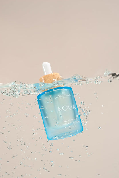 AQUA Filler-Effect Hyaluron Supreme Facial Serum with 8 Types of Hyaluronic Acid and Aquaxyl™, Vegan Anti-Age Day Care with Ultra Hydration