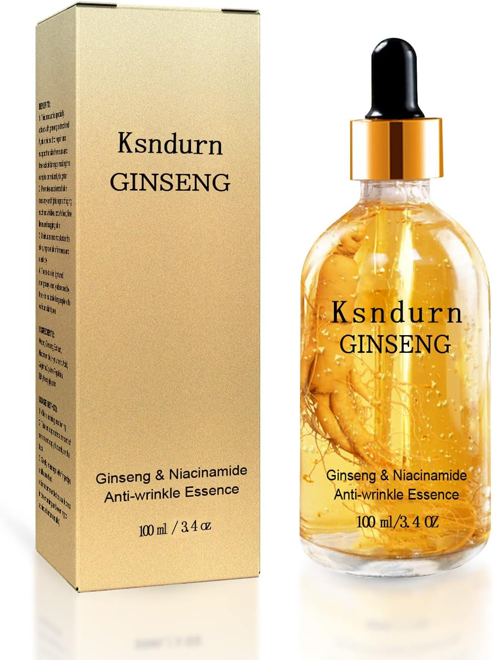 Ginseng Polypeptide Anti-Ageing Essence,  Ginseng anti Wrinkle Serum anti Aging Serum for Face - Reduce Fine Lines & Wrinkles, Hydrate & Moisturise (100ML)