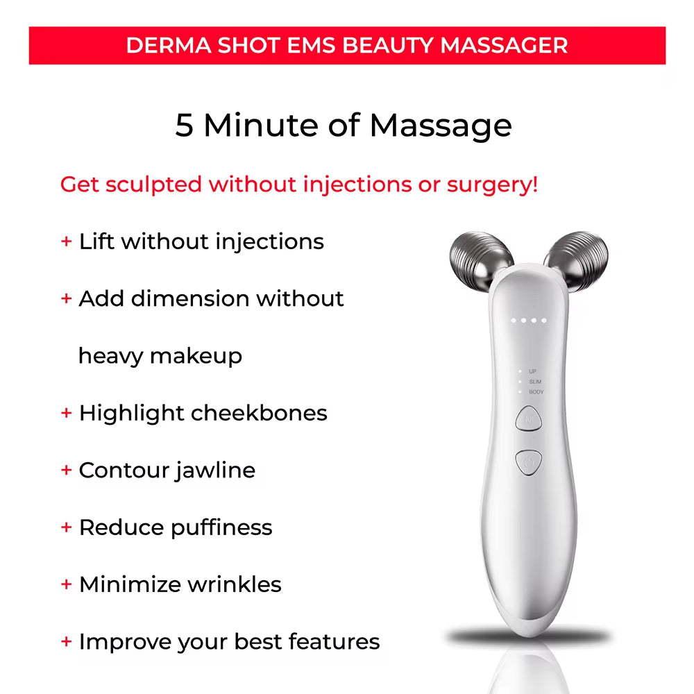 Revitalize Your Skin with the EMS Face Lifting Machine - Microcurrent Roller for Tightening, Rejuvenation, and Double Chin Removal