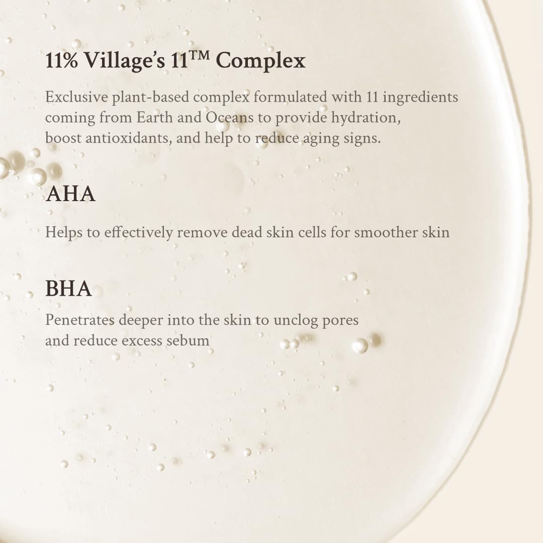 [Village 11 Factory] Active Clean Toner (120 Ml) Korean Skincare - Lightweight Hydrating Lotion - AHA + BHA - for Acne-Prone and Oily Skin - Gentle Ph - Hydrating and Exfoliating Care - Vegan Formula