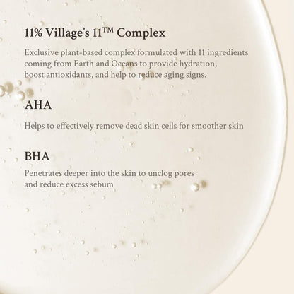 [Village 11 Factory] Active Clean Toner (120 Ml) Korean Skincare - Lightweight Hydrating Lotion - AHA + BHA - for Acne-Prone and Oily Skin - Gentle Ph - Hydrating and Exfoliating Care - Vegan Formula