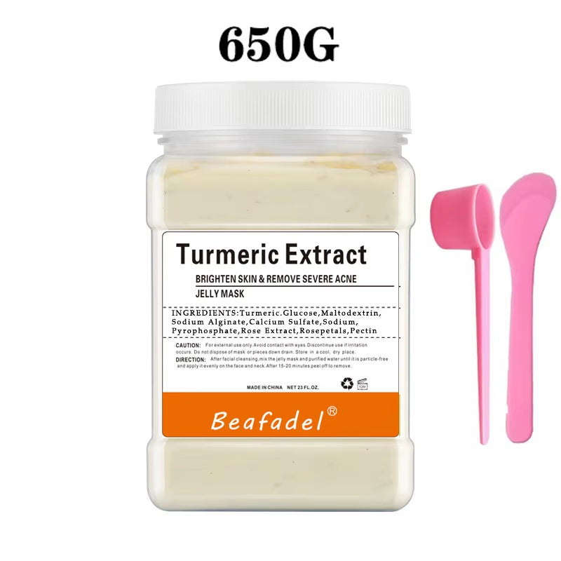Jelly Mask Powder Soft Hydro Anti-Aging Brighten Moisture Peel off Facial Revitalizing Crystal Turmeric DIY Rose Mask Skin Care