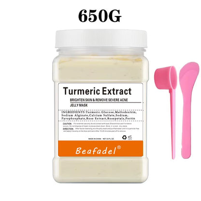 Jelly Mask Powder Soft Hydro Anti-Aging Brighten Moisture Peel off Facial Revitalizing Crystal Turmeric DIY Rose Mask Skin Care