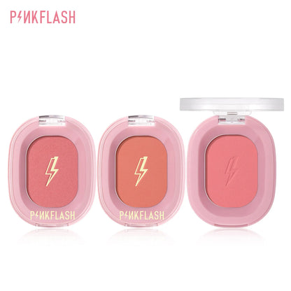 PINKFLASH Makeup Blush Matte Sun-Finish Long Lasting Face Blusher Contour Powder Beauty Peach Pink Korean Makeup Blush
