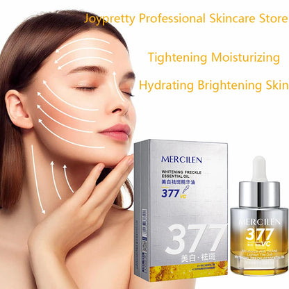 Revitalize Your Skin with 377 Whitening Essence Oil - Hydrating, Brightening, and Tightening Facial Serum for Radiant Glow!