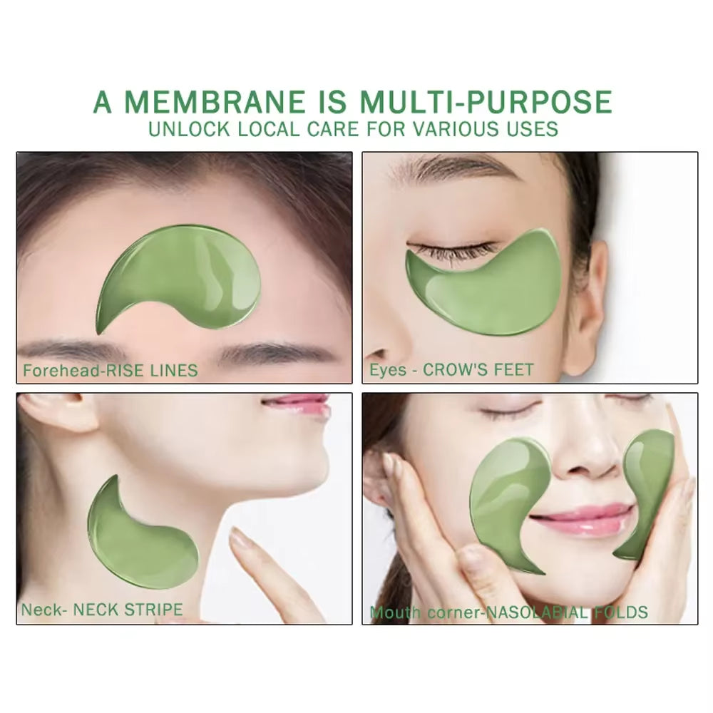 60Pcs Hydrating Moisturizing Eye Mask Cucumber Blueberry Fruit Extract Eye Patches Smoothing Repairing Collagen Korean Cosmetics