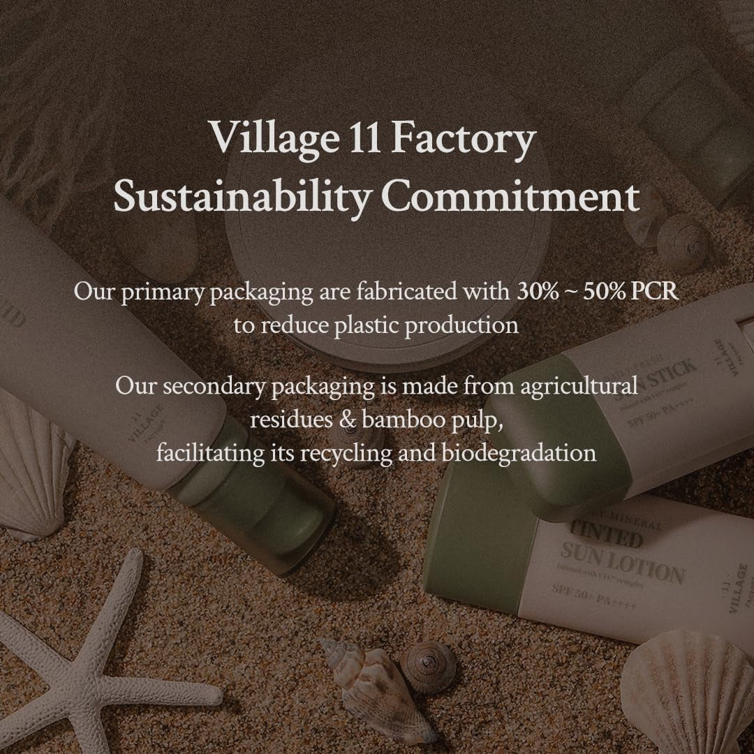 [VILLAGE 11 FACTORY] DAILY MILD SUN FLUID 50+ PA++++ (50Ml) Korean Skin Care - Liquid and Light Sun Cream - Protects against UV Radiation - Brightens the Complexion - Moisturises - Anti-Ageing