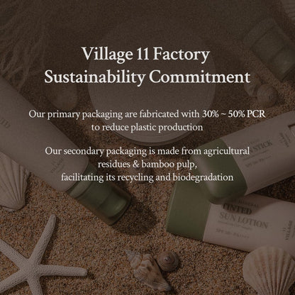 [VILLAGE 11 FACTORY] DAILY MILD SUN FLUID 50+ PA++++ (50Ml) Korean Skin Care - Liquid and Light Sun Cream - Protects against UV Radiation - Brightens the Complexion - Moisturises - Anti-Ageing