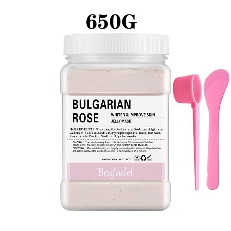 Jelly Mask Powder Soft Hydro Anti-Aging Brighten Moisture Peel off Facial Revitalizing Crystal Turmeric DIY Rose Mask Skin Care