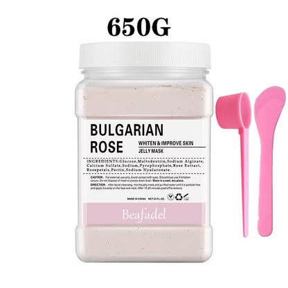 Jelly Mask Powder Soft Hydro Anti-Aging Brighten Moisture Peel off Facial Revitalizing Crystal Turmeric DIY Rose Mask Skin Care