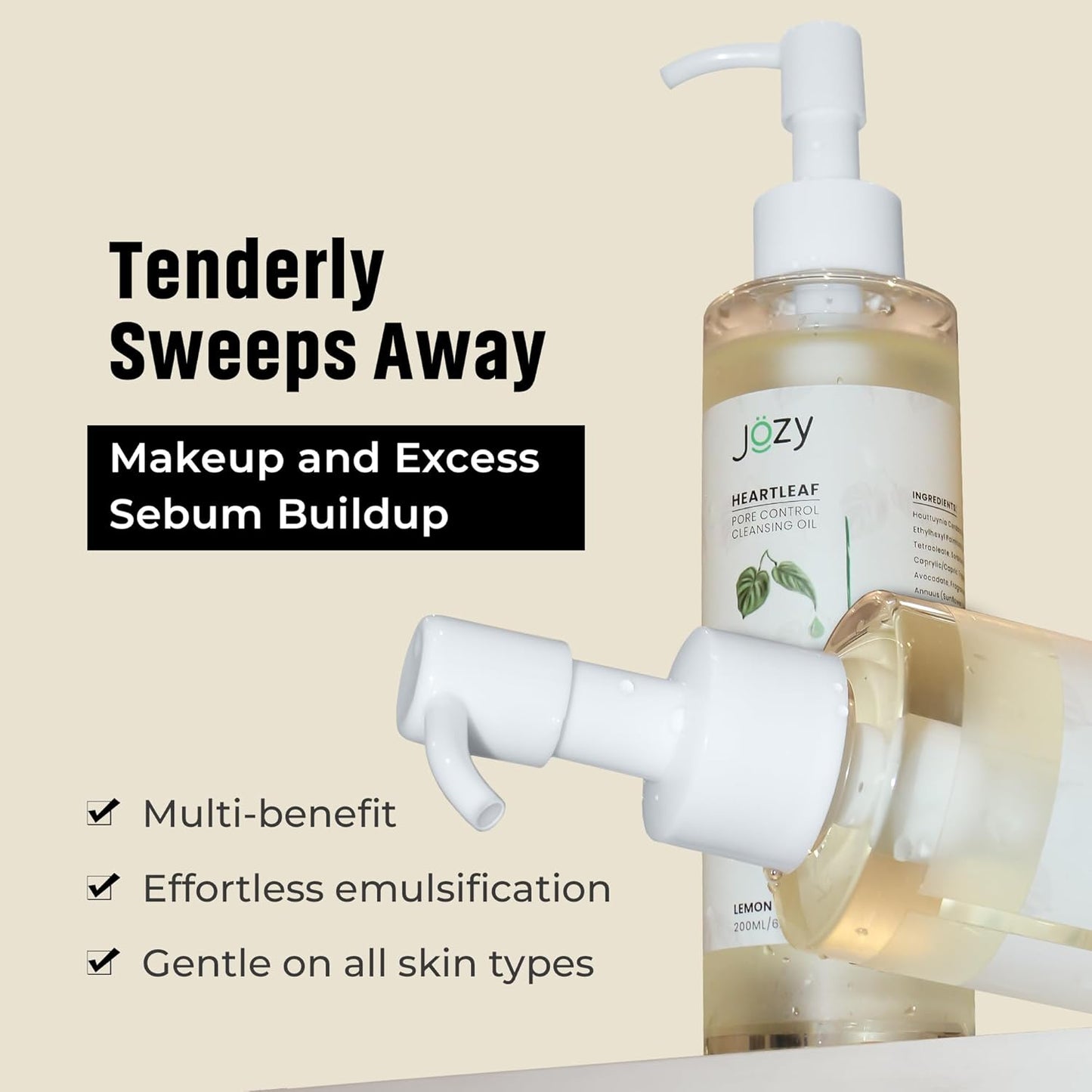 Pore Cleansing Oil – Lightweight Makeup & Blackhead Remover | Rose Fragrance, Hydrating | Gentle Botanical Cleanser for Sensitive Skin | Asian Skincare | C-Beauty’S Answer to Glass Skin (200 Ml)