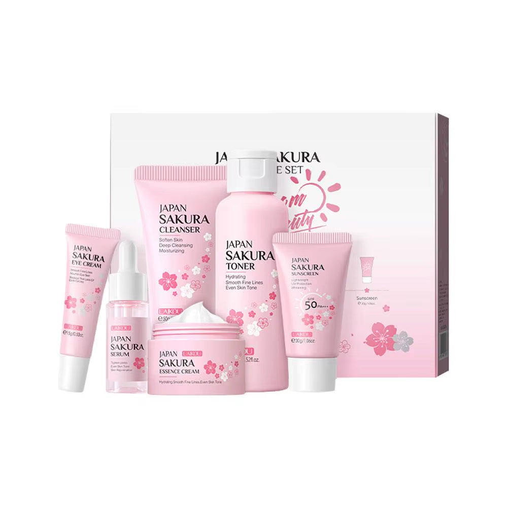 Ultimate Complete Skin Care Set: Face Cream, Serum, Toner, Cleanser, Sunscreen & Eye Cream for Radiant Skin