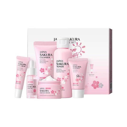 Ultimate Complete Skin Care Set: Face Cream, Serum, Toner, Cleanser, Sunscreen & Eye Cream for Radiant Skin