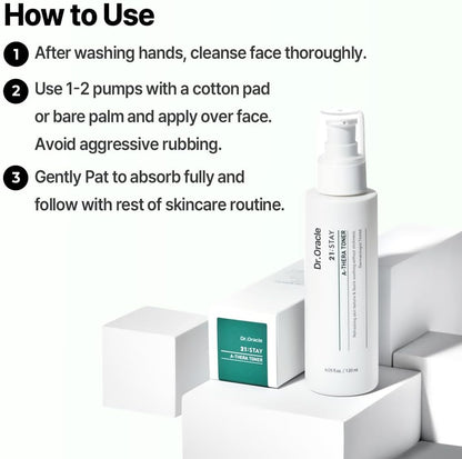 A-Thera Toner Facial Moisturizer Face Serum Korean Skincare Toner for Sensitive Skin, (4.05Fl.Oz.Fl.), Dermatologist Tested, 21 STAY