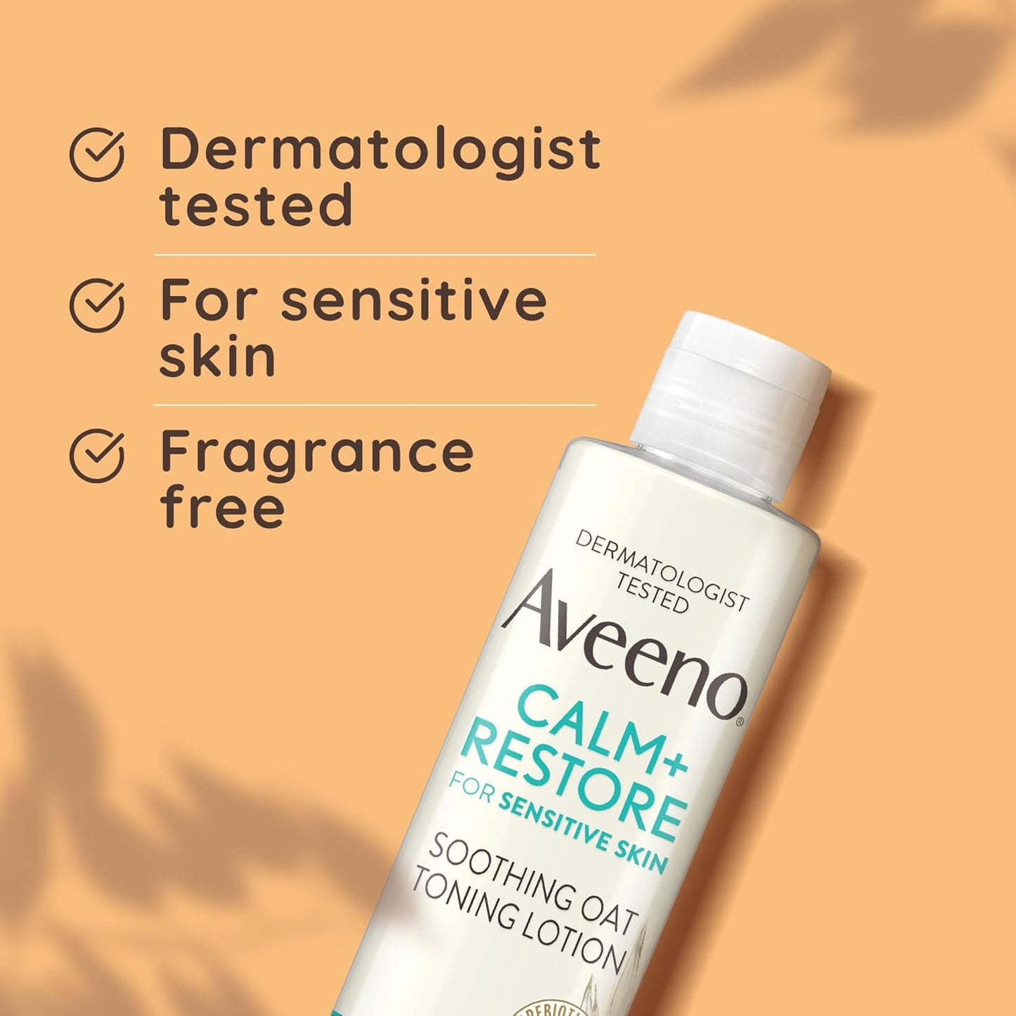 Face Calm+Restore Soothing Oat Toning Lotion (1 X 200Ml), Fragrance-Free Face Care with Prebiotic Oat & Calming Feverfew, Leaves Skin Ultra Refreshed, Suitable for Sensitive Skin