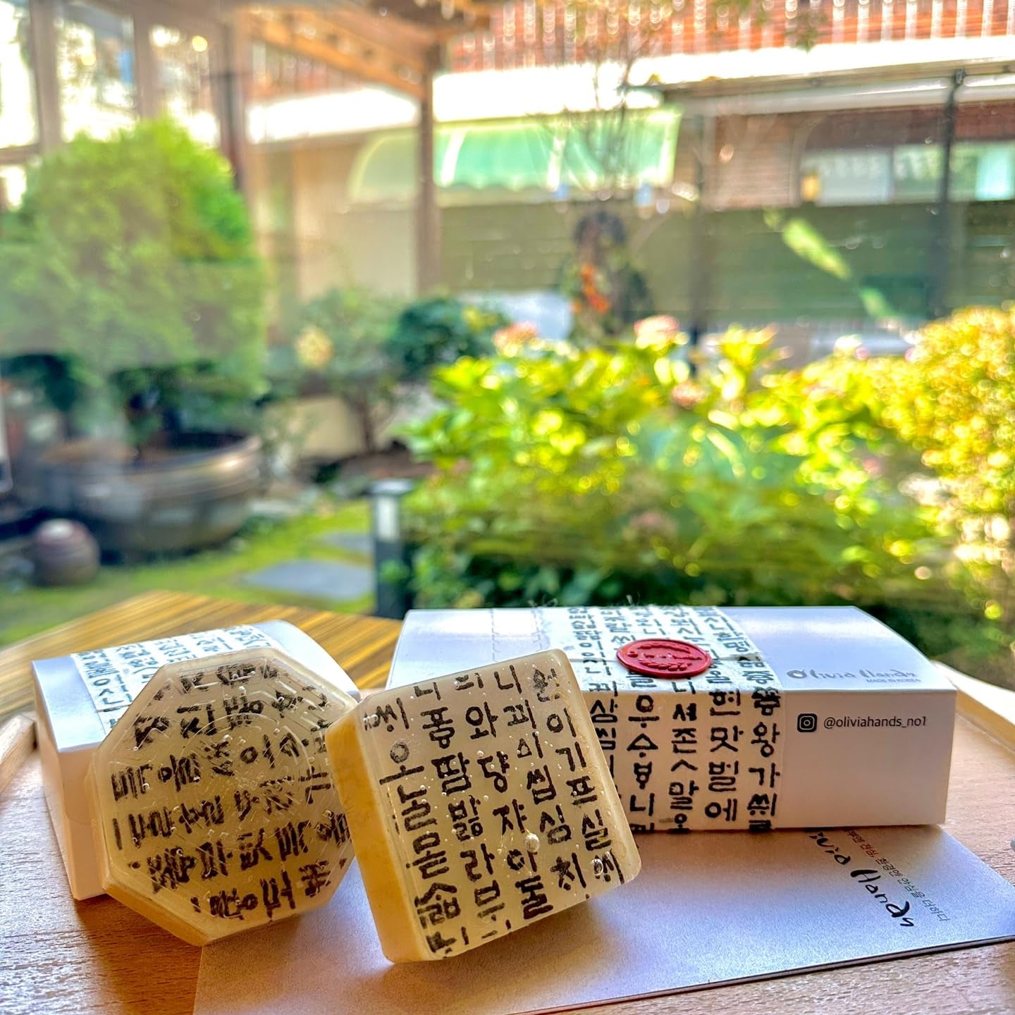 ] Korean Traditional Hangeul Soaps Gift Sets Handmade Soaps - 2Pcs Wash Hands & Body, All Natural Ingredients, Korean Beauty Skin Care, Gift for Women, Gift for Housewarming