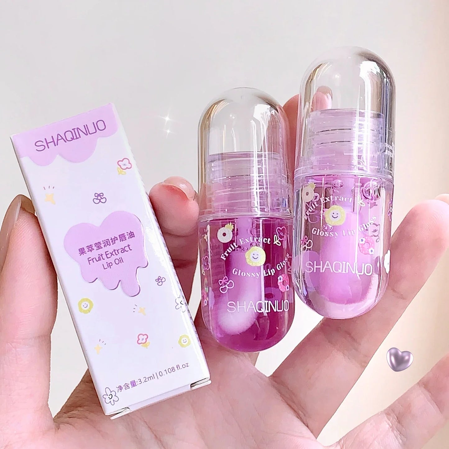 Moisturizing Fruit Lip Oil Transparent Jelly Water Light Lip Gloss Korean Sexy Clear Lips Tint Plumping Korean Lip Care Makeup