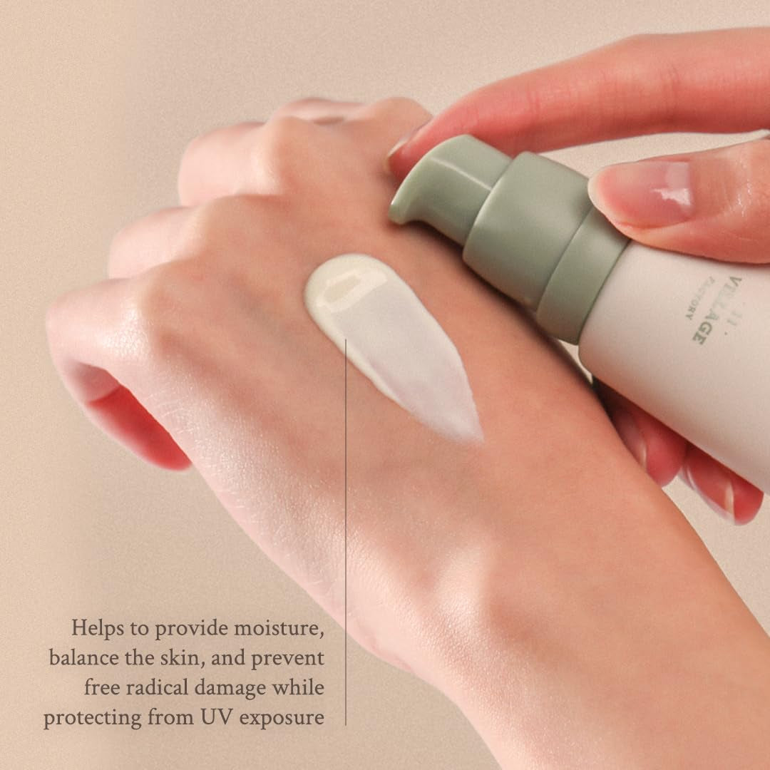 [VILLAGE 11 FACTORY] DAILY MILD SUN FLUID 50+ PA++++ (50Ml) Korean Skin Care - Liquid and Light Sun Cream - Protects against UV Radiation - Brightens the Complexion - Moisturises - Anti-Ageing