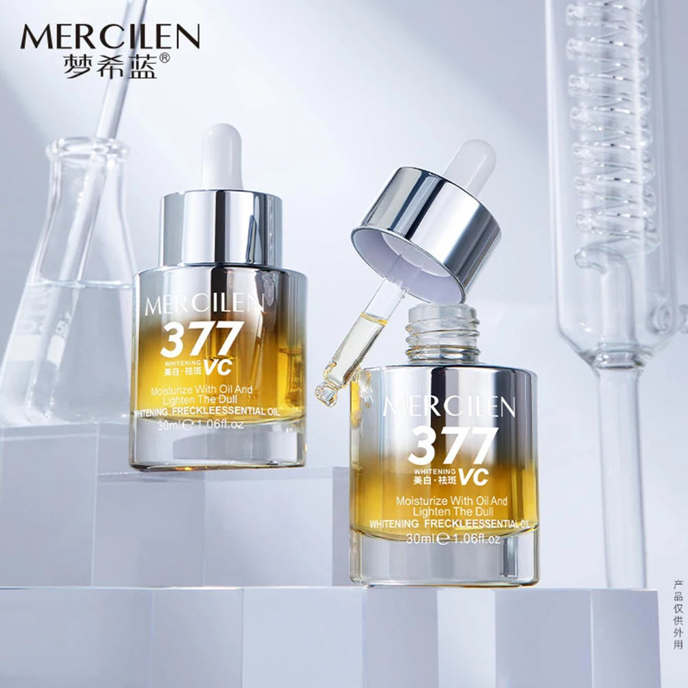 Revitalize Your Skin with 377 Whitening Essence Oil - Hydrating, Brightening, and Tightening Facial Serum for Radiant Glow!
