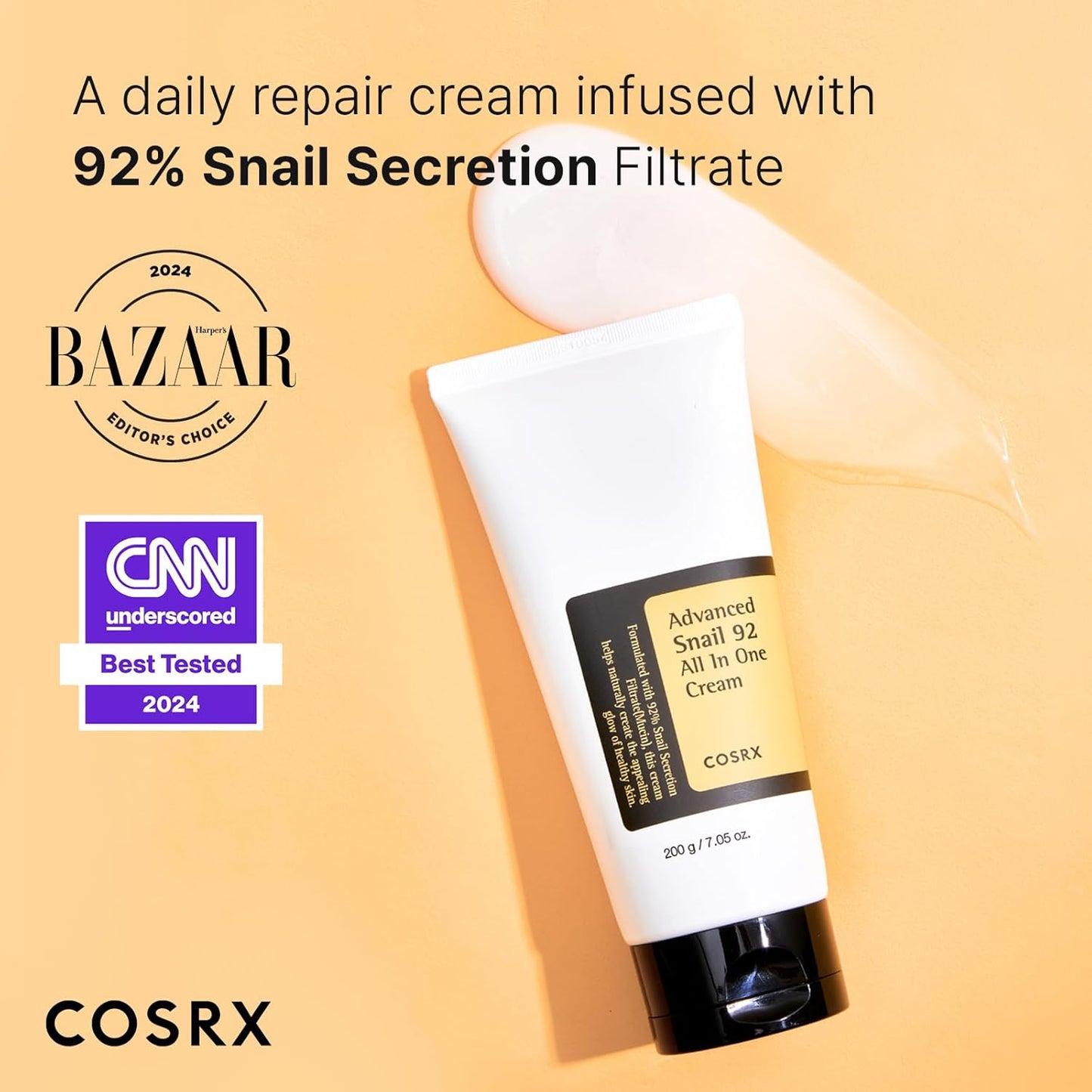 Transform Your Skin with Advanced Snail 92 All in One Cream - 200G of Hydrating Power for Dry and Sensitive Skin