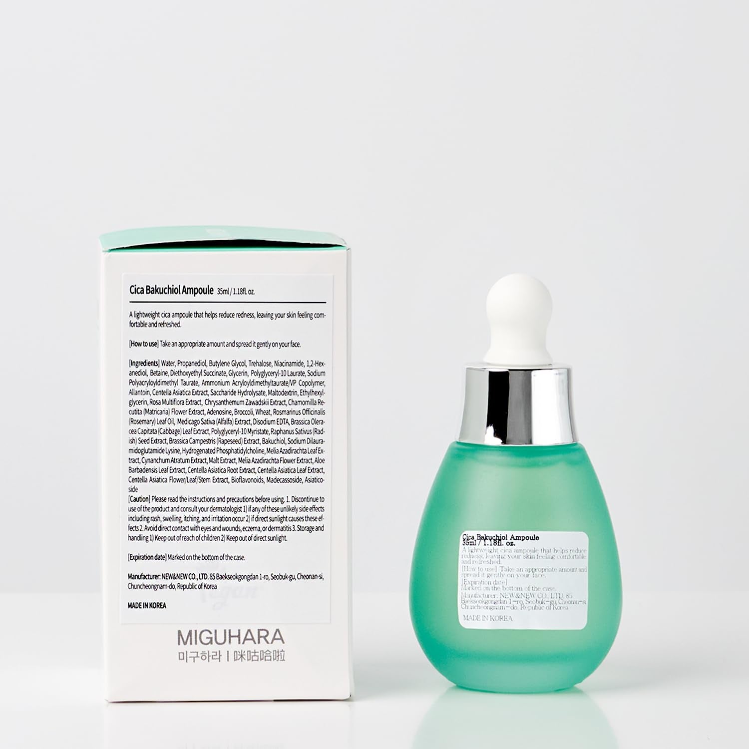 Cica Bakuchiol Blemish Ampoule - Korean Skincare Solution for Clearer Skin (35ml/1.18 Fl.Oz.)