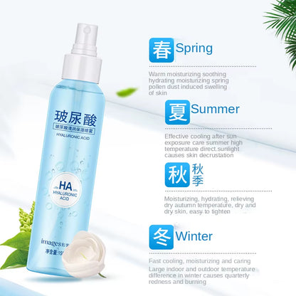 Hyaluronic Acid Moisturizing Spray Makeup Water Face Toner Refreshing Oil Control Hydrating Serum Tonic Skin Care Products 150Ml