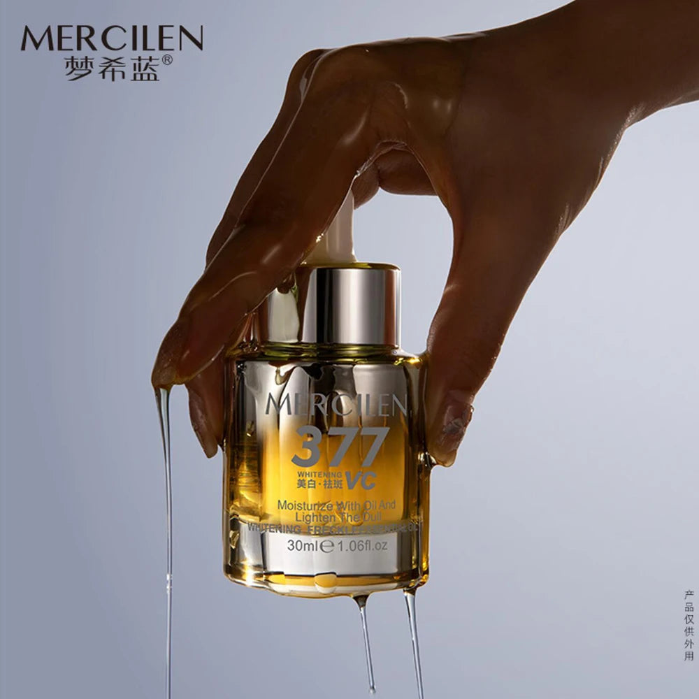Revitalize Your Skin with 377 Whitening Essence Oil - Hydrating, Brightening, and Tightening Facial Serum for Radiant Glow!