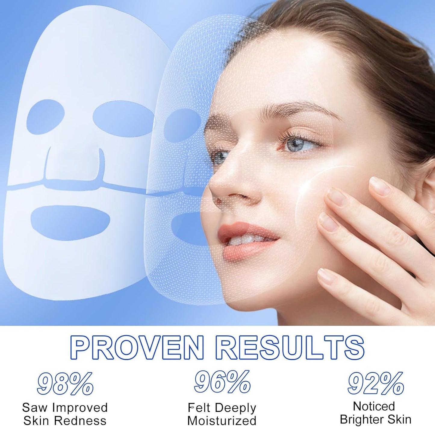 Collagen Face Mask, Collagen Night Wrapping Mask, Hydrating Overnight Hydrogel Mask, Pore Minimizing, Elasticity Improvement (34G X 6Ea)