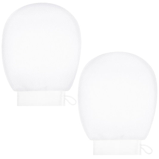 Korean Exfoliating Mitt 2Pcs Korean Exfoliating Glove Exfoliating Glove Deep Body Scrubber Exfoliator Gloves for Dead Tan Removal or Keratosis Pilaris Exfoliating Mitt Bath Shower Exfoliation