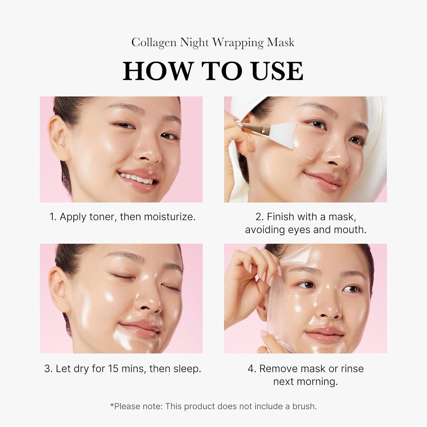 Collagen Overnight Wrapping Peel off Facial Mask Pack - Elasticity & Hydration C