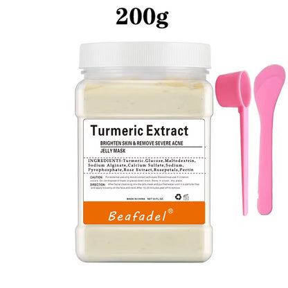 Jelly Mask Powder Soft Hydro Anti-Aging Brighten Moisture Peel off Facial Revitalizing Crystal Turmeric DIY Rose Mask Skin Care