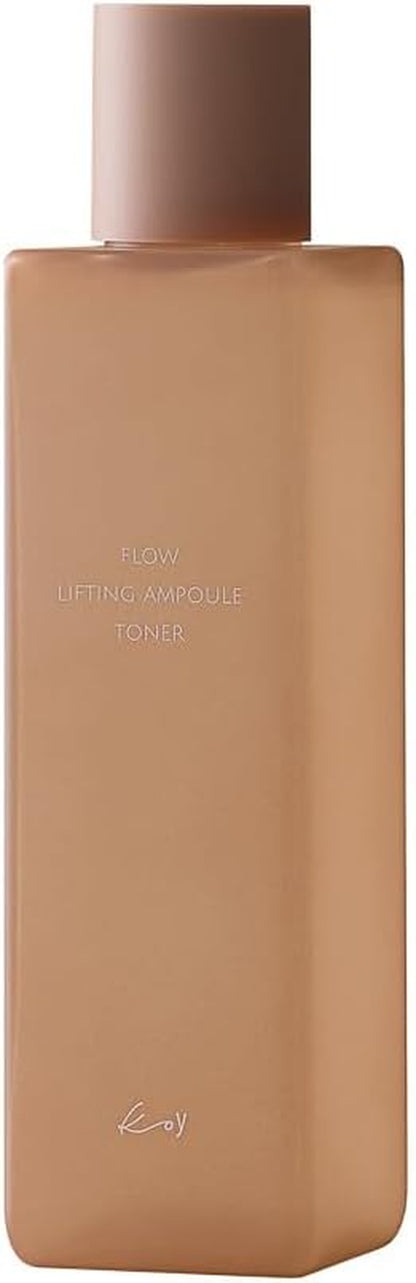 Flow Lifting Ampoule Toner with EGF & French Volufiline, Boosts Skin Energy & Elasticity, Snow Flake Extract for Sagging & Dry Skin, Korean Glass Skin Care