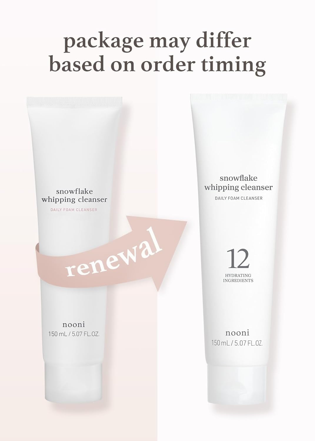 Korean Vegan Lip Oil - Appleginseng 0.12 Fl Oz + Korean Facial Clenaser - Snowflake Whipping Cleanser 5.07 Fl Oz Bundle